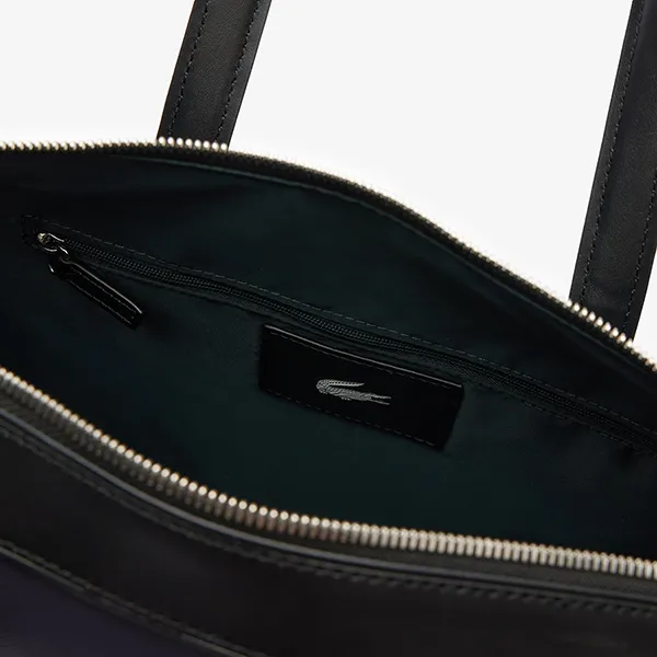 Túi Xách Tay Lacoste Nilly Handbag Piqué Material NF4528Y 54G N23 Màu Đen