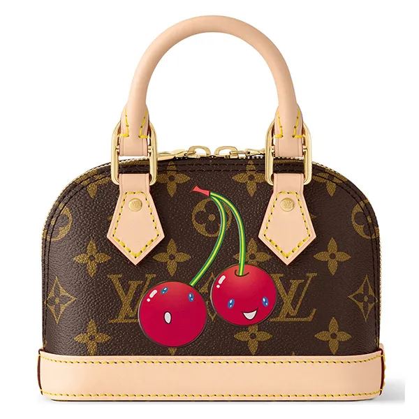 Túi Xách Tay Nữ Louis Vuitton LV x TM Cherry Alma Nano M13416 Màu Nâu