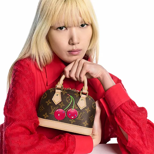 Túi Xách Tay Nữ Louis Vuitton LV x TM Cherry Alma Nano M13416 Màu Nâu