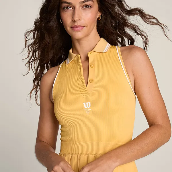 Váy Nữ Wilson Topspin Seamless Polo Dress WW00564511 YEC Màu Vàng Size XS