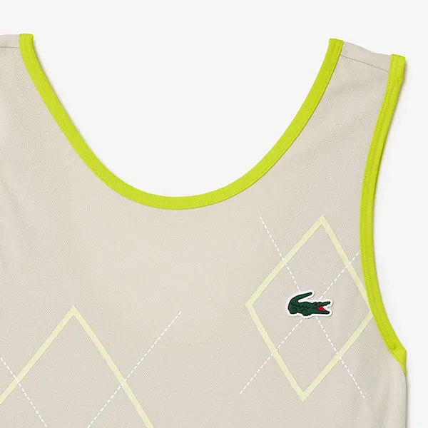 Váy Tennis Nữ Lacoste Women's Ultra Dry Tennis Dress With Removable Liner EF7451 51 IEB Màu Xám Trắng Size 38