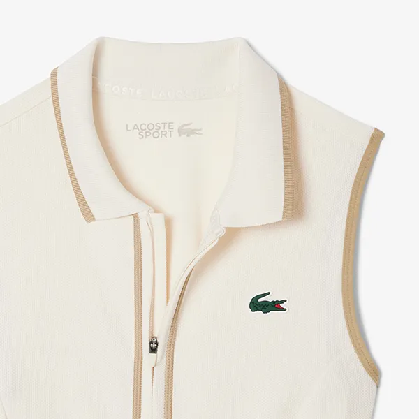 Váy Thể Thao Nữ Lacoste Women's Ultra Dry Heritage Trim Golf Dress EF8581 51 6YW Màu Trắng Size 34