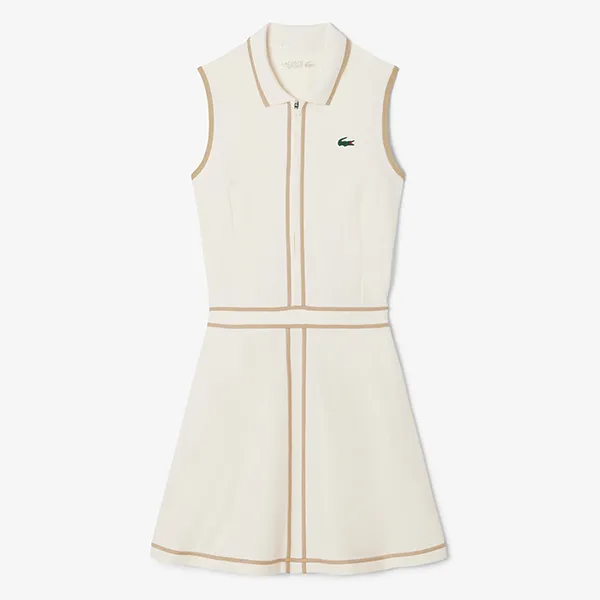 Váy Thể Thao Nữ Lacoste Women's Ultra Dry Heritage Trim Golf Dress EF8581 51 6YW Màu Trắng Size 34