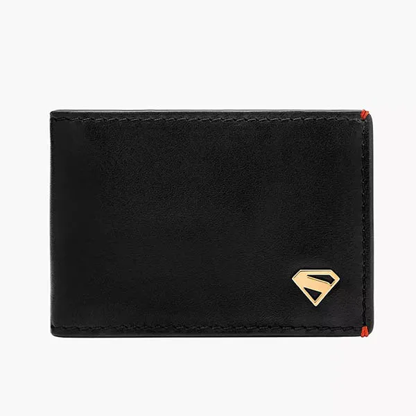 Ví Da Nam Fossil Superman x Fossil Derrick Money Clip Bifold ML4706001 Màu Đen