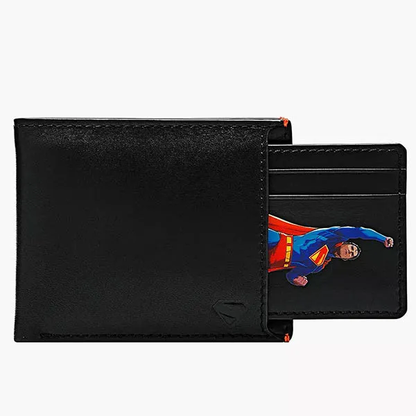 Ví Da Nam Fossil Superman x Fossil Derrick Sliding 2-in-1 Wallet ML4705001 Màu Đen