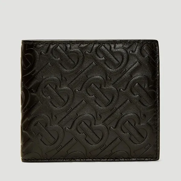 Ví Nam Burberry Monogram Embossed Bifold Wallet 8017645 Màu Đen