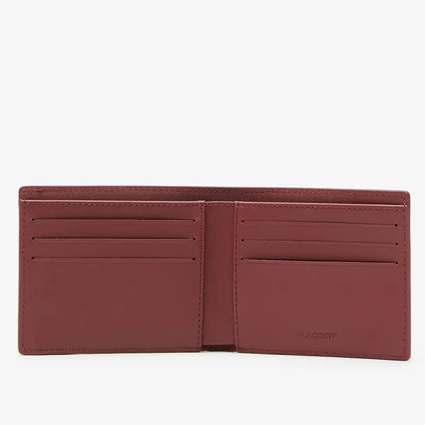 Ví Nam Lacoste Print Colorblock Billfold Men Red Small Leather Goods NH4006FW-K92 Màu Đỏ