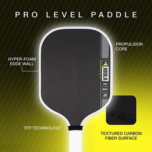 Vợt Pickleball Joola Gen Anna Bright Scorpeus Pro 4 14mm Màu Đen