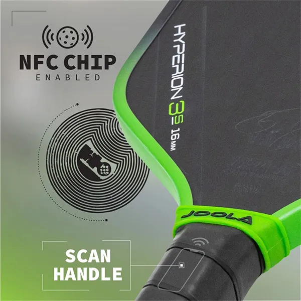 Vợt Pickleball Joola Ben Johns Hyperion 3S 16mm Màu Đen - Xanh Green