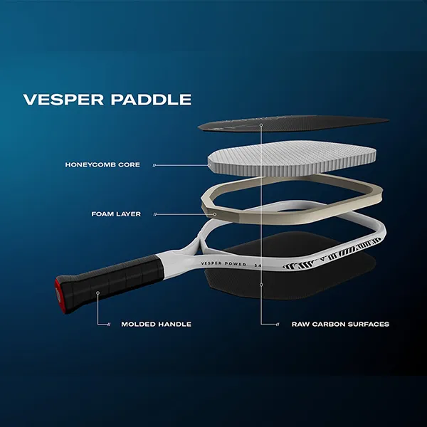 Vợt Pickleball Wilson Vesper Power 14 WR181111U1 Màu Đen