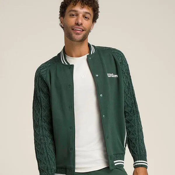 Áo Bomber Nam Wilson Bomber Hudson - Sycamores Màu Xanh Lá (Form Âu) Size M