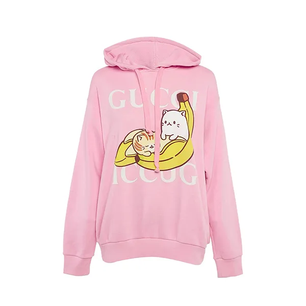 Áo Hoodie Nữ Gucci Pre-Owned Cotton Màu Hồng Size M