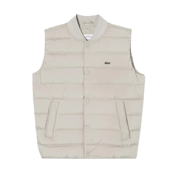 Áo Khoác Gile Nam Lacoste Sport BJ982E-53N Màu Be Nhạt