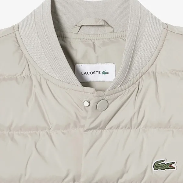 Áo Khoác Gile Nam Lacoste Sport BJ982E-53N Màu Be Nhạt