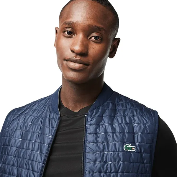 Áo Khoác Gile Nam Lacoste Sport Padded And Reversible Golf Vest BH9266 Màu Xanh Green (Mặc Hai Mặt)