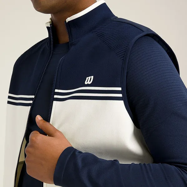 Áo Khoác Gile Nam Wilson Clubhouse Insulated Vest WM00398511DBC Màu Xanh Navy Size S (Form Âu)