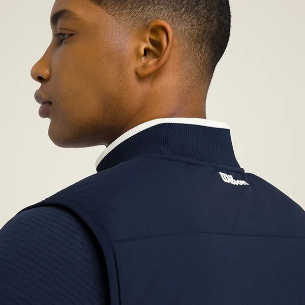 Áo Khoác Gile Nam Wilson Clubhouse Insulated Vest WM00398511DBC Màu Xanh Navy Size S (Form Âu)