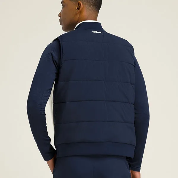 Áo Khoác Gile Nam Wilson Clubhouse Insulated Vest WM00398511DBC Màu Xanh Navy Size S (Form Âu)