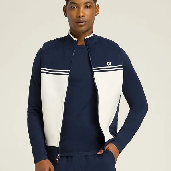 Áo Khoác Gile Nam Wilson Clubhouse Insulated Vest WM00398511DBC Màu Xanh Navy Size S (Form Âu)