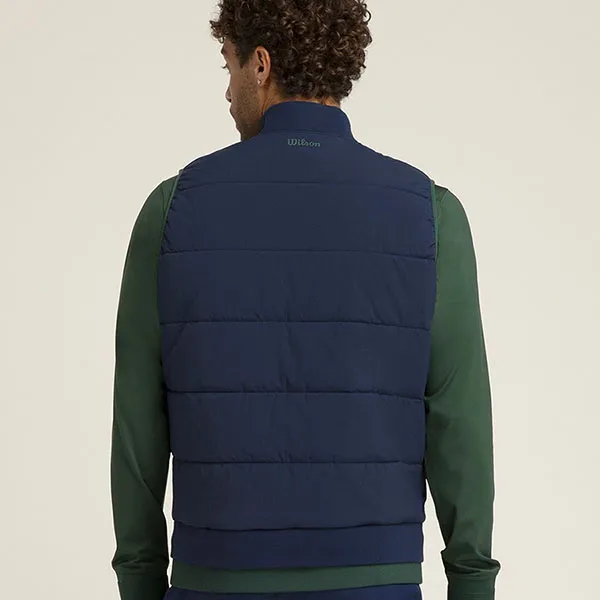 Áo Khoác Gile Nam Wilson Clubhouse Insulated Vest WM00398NVD Màu Xanh Size S (Form Âu)