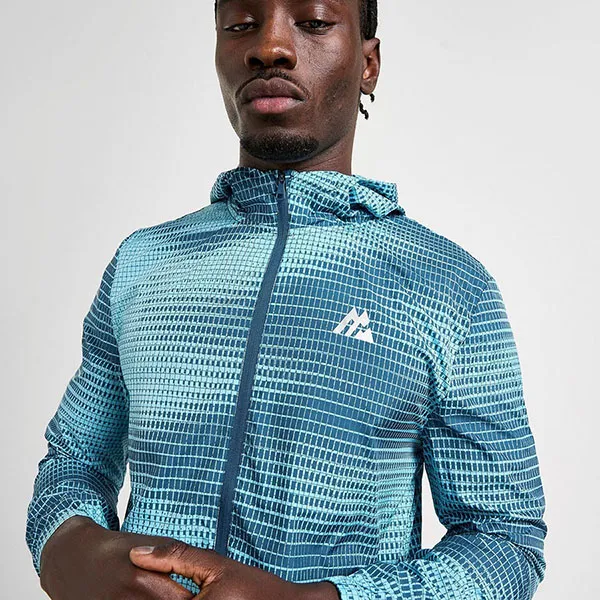 Áo Khoác Gió Nam Montirex Peak All Over Print Windbreaker Jacket Màu Xanh (Form Âu) Size XS