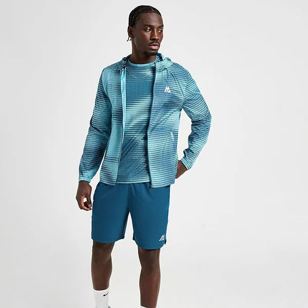 Áo Khoác Gió Nam Montirex Peak All Over Print Windbreaker Jacket Màu Xanh (Form Âu) Size XS
