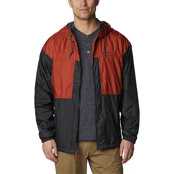 Áo Khoác Nam Columbia Flash Challenger Lined Windbreaker Màu Đen - Đỏ Size XL
