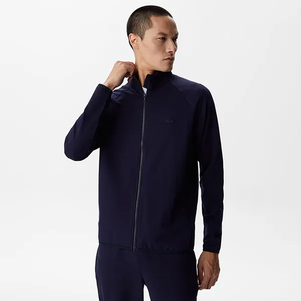 Áo Khoác Nam Lacoste Men's Sweatshirt SH0260 60L Màu Xanh Navy Size 3