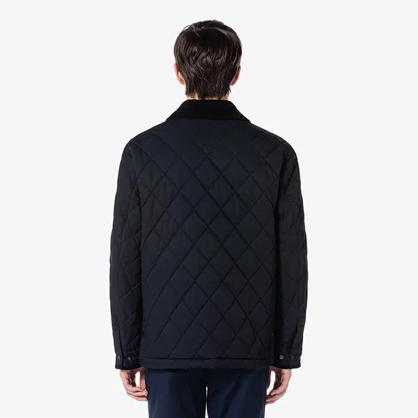 Áo Khoác Nam Lacoste Quilted Jacket BH670E HDE Màu Xanh Navy Size 48