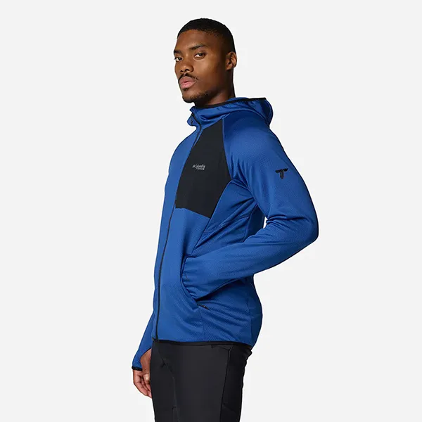 Áo Khoác Nỉ Nam Columbia Men's Triple Canyon Grid Fleece Hooded Fz Ii Jacket 2094972433 Màu Xanh Dương Size XL