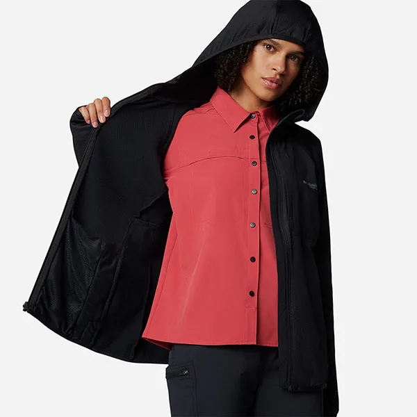 Áo Khoác Nữ Columbia Triple Canyon™ Grid Fleece Hooded Fz Jacket Black 2085181010 Màu Đen Size M