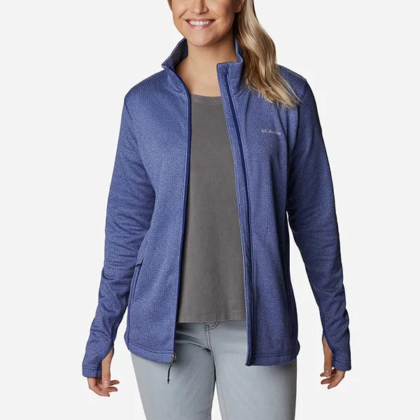 Áo Khoác Nữ Columbia W Park View™ Grid Fleece Full Zip 1959712432 Màu Xanh Blue Size L