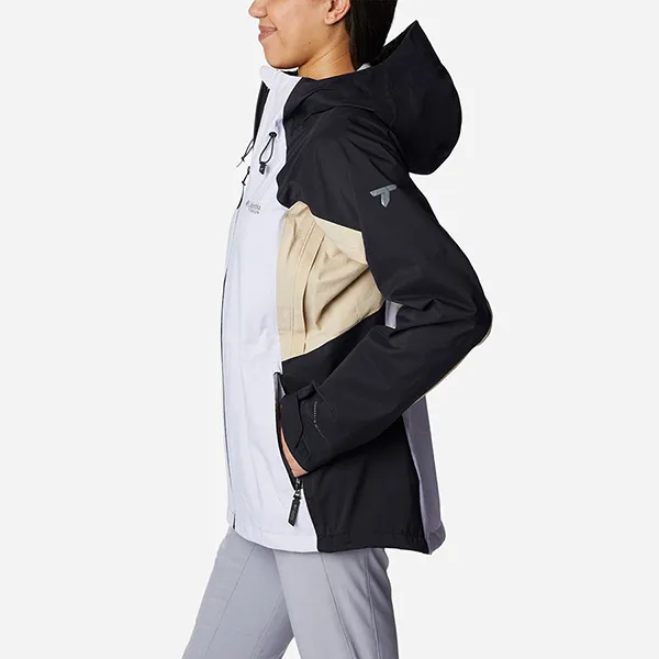 Áo Khoác Thể Thao Nữ Columbia Mazama Trail Shell 2035002569 Màu Trắng Đen Size XS