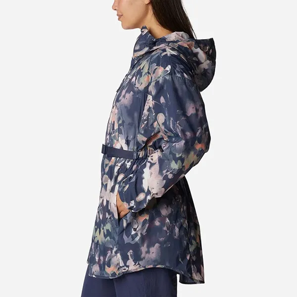Áo Khoác Thể Thao Nữ Columbia Parkette Long Wind 2034951466 Màu Xanh Họa Tiết Size XS