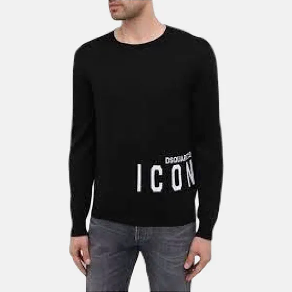 Áo Len DSquared2 S79HA0003 S17435 961 Màu Đen Size S