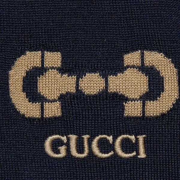 Áo Len Nam Gucci GG 730974 XKCOR 4011 Màu Xanh Navy Size XS