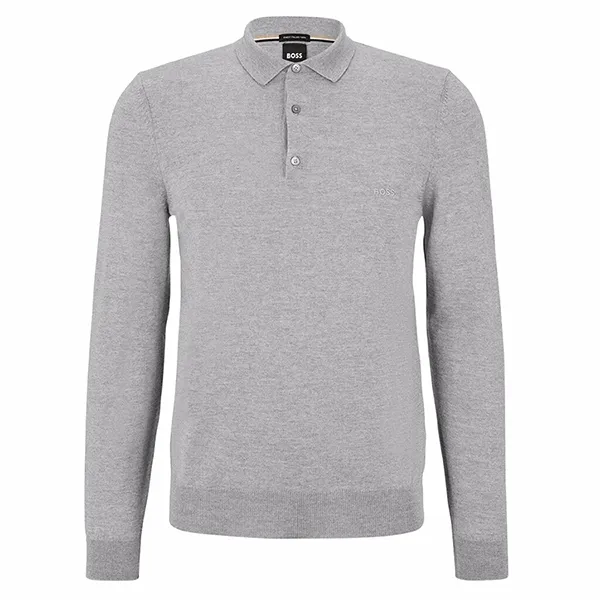 Áo Len Nam Hugo Boss Bono 50476357 Men's Virgin Wool Màu Xám Size S