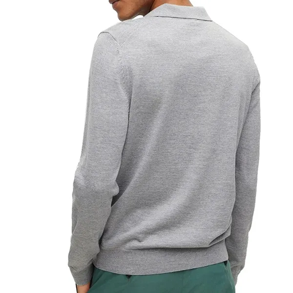 Áo Len Nam Hugo Boss Bono 50476357 Men's Virgin Wool Màu Xám Size S