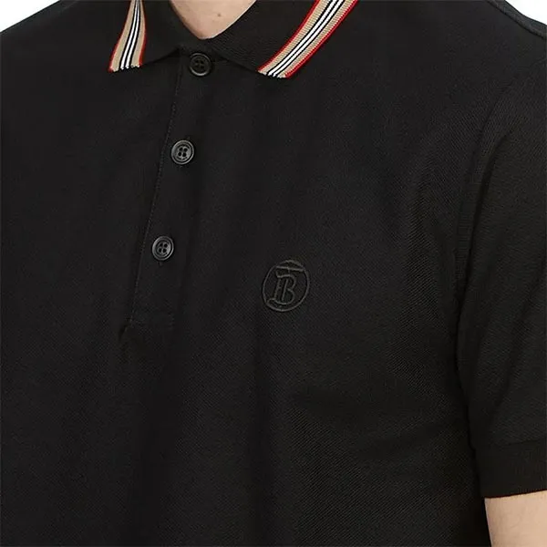Áo Polo Nam Burberry 8084017 T-shirt Màu Đen Size XS