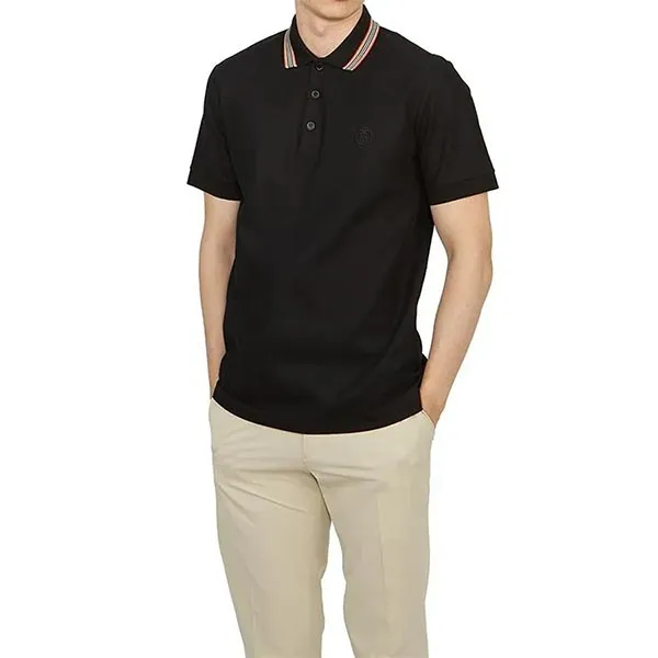 Áo Polo Nam Burberry 8084017 T-shirt Màu Đen Size XS