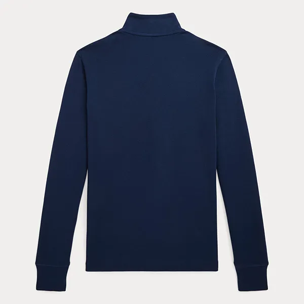 Áo Nỉ Ralph Lauren Cotton Interlock Quarter-Zip Pullover Kid Sweatshirt Màu Xanh Navy Size L
