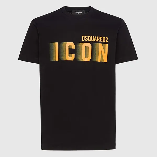 Áo Phông Nam Dsquared2 Icon Blur S79GC0082 S23009 972 Tshirt Màu Đen Size XS