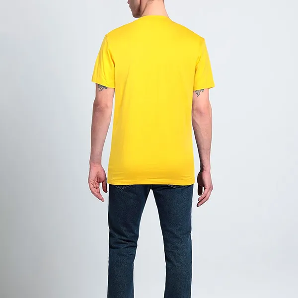 Áo Phông Nam Dsquared2 Maple Leaf Printed Tshirt Màu Vàng Size S