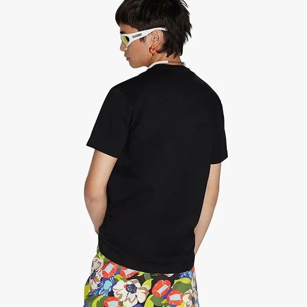 Áo Phông Nam Dsquared2 Short-sleeved Round-neck Printed Tshirt S71GD1246 Màu Đen Size S