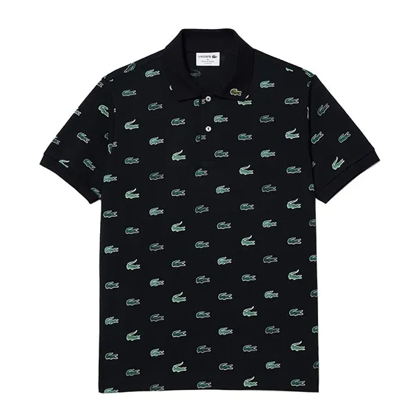 Áo Polo Nam Lacoste Classic Fit Multi Croc Original Logo L.12.12 PH3562 51 166 Màu Xanh Đen