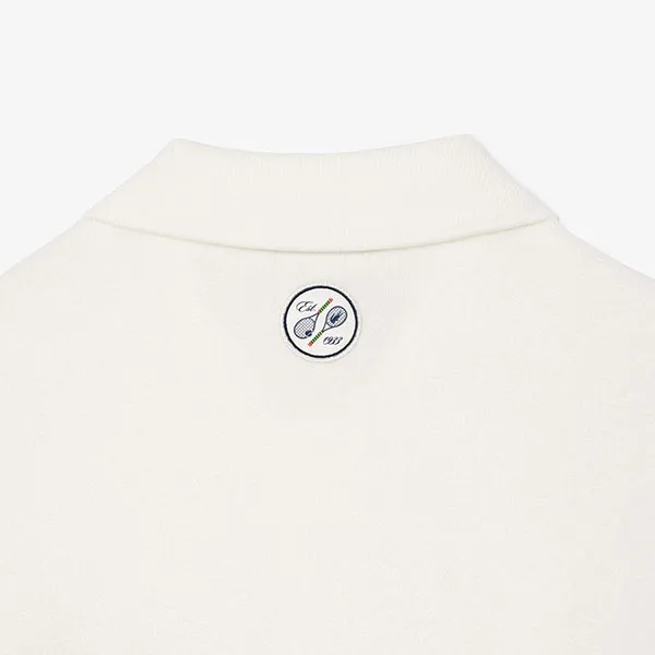 Áo Polo Lacoste Relaxed Fit Roland-Garros Edition Terry PH7849 70V Màu Trắng