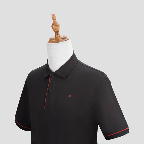 Áo Polo Nam Bally 700604-103-124 Logo B Màu Đen Size S