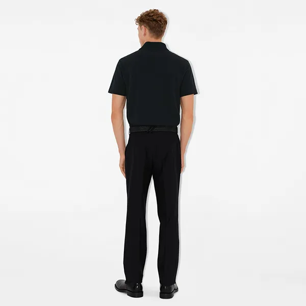 Áo Polo Nam Burberry Cotton Polo Shirt 80998821006 Màu Đen Size S