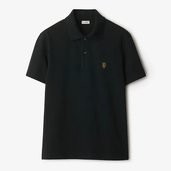 Áo Polo Nam Burberry Cotton Polo Shirt 80998821006 Màu Đen Size S