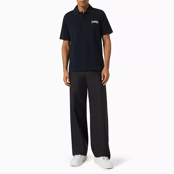 Áo Polo Nam Burberry Word-press Polo Shirt In Cotton Màu Đen Size XS